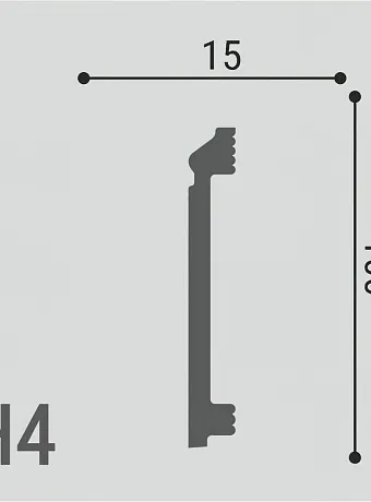 Плинтус напольный Де-Багет XPS Polymer ДН4