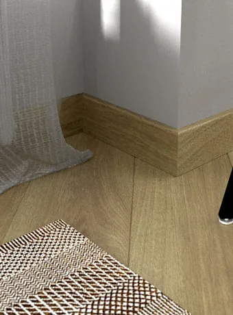 Плинтус МДФ Fine Floor  Дуб Квебек