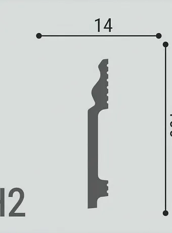Плинтус напольный Де-Багет XPS Polymer ДН2