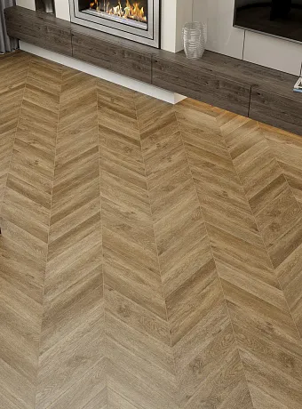 Виниловый ламинат (SPC) Alpine Floor CHEVRON  Макадамия