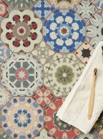 Коврик Icarpet PRINT Плитка Паласио 108