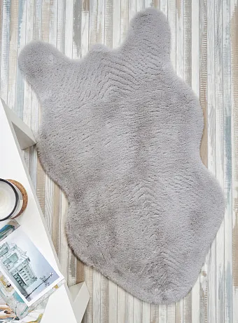 Коврик Shahintex ШКУРА Голубая норка 06