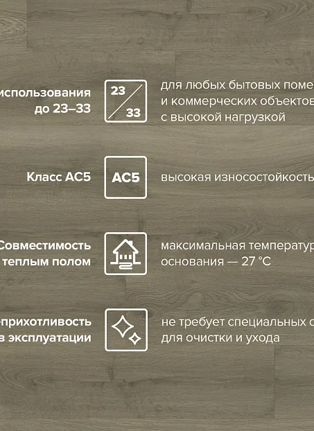 Ламинат Binyl PRO  Дуб Стальной