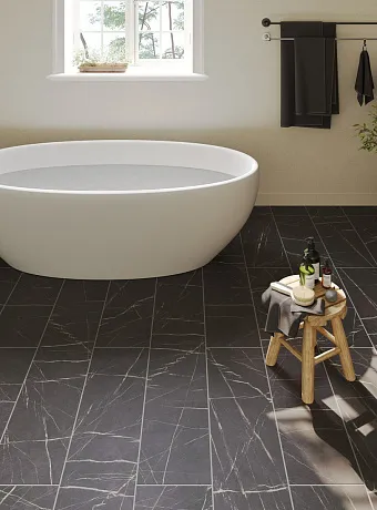 Ламинат Egger PRO Large 8-33 Aqua+ Камень Пьетра Гриджиа Чёрный