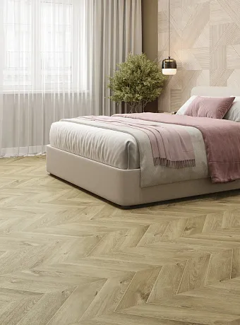 Виниловый ламинат (SPC) Alpine Floor CHEVRON Дуб Натуральный Отбеленный