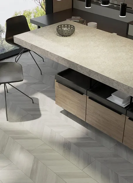 Ламинат Egger PRO Large 8-33 Елка Дуб Кестинкорт Пепел правая