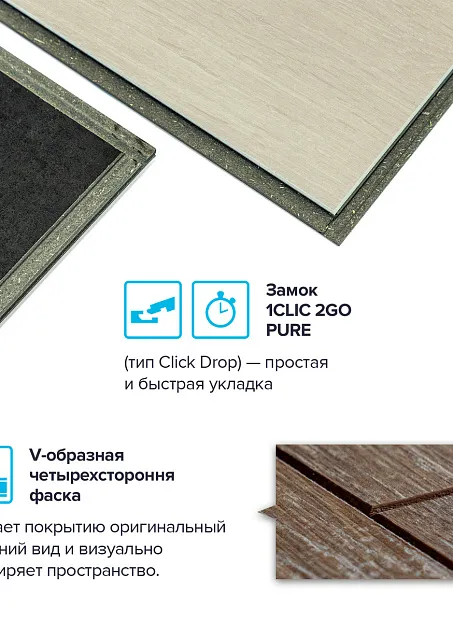 Ламинат Binyl PRO  Дуб Свальбарда