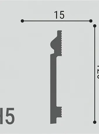 Плинтус напольный Де-Багет XPS Polymer ДН5