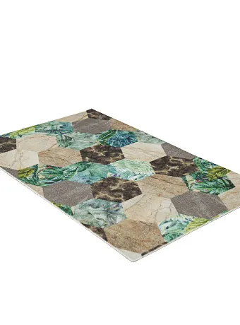 Коврик Icarpet PRINT Соты Тропики 102