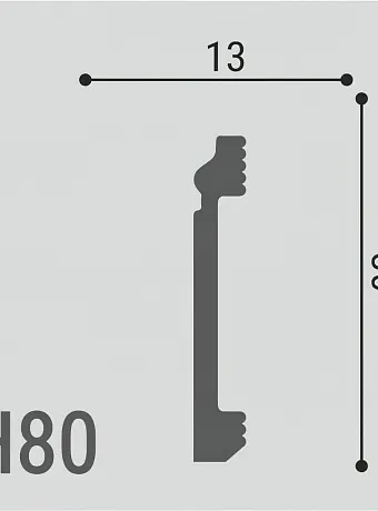 Плинтус напольный Де-Багет XPS Polymer ДН80