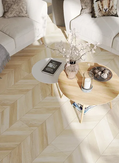 Ламинат Egger PRO Large 8-33 Елка Дуб Кестинкорт Мокко левая