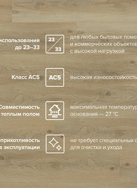 Ламинат Binyl PRO  Дуб Ашленд