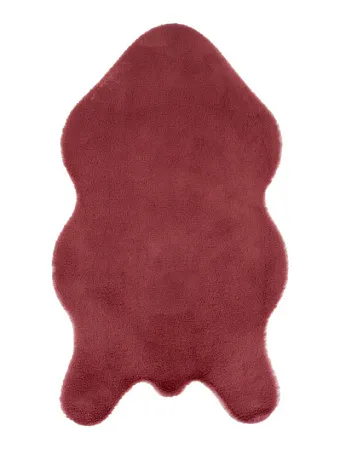 Коврик Shahintex ШКУРА Брусничный 05