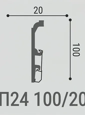 Плинтус напольный Bello Deco XPS ПМ24