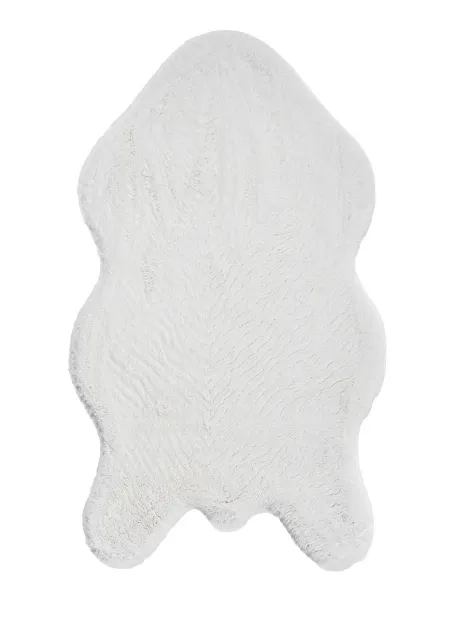 Коврик Shahintex ШКУРА Белый Кролик 10>