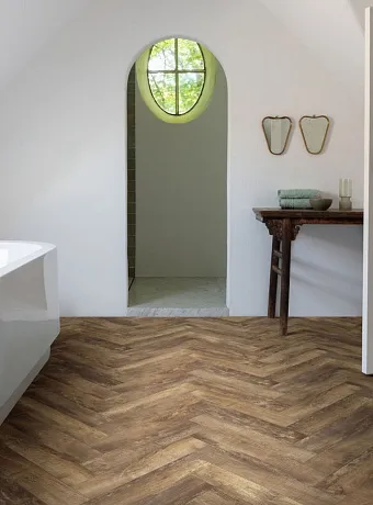 Кварц-винил (LVT) Moduleo LAYRED HERRINGBONE  Country Oak 54875
