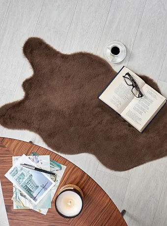 Коврик Shahintex ШКУРА Мокко 04