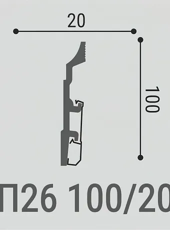 Плинтус напольный Bello Deco XPS ПМ26